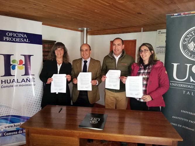 Ovisnova firmó convenio con Municipio de Hualañé